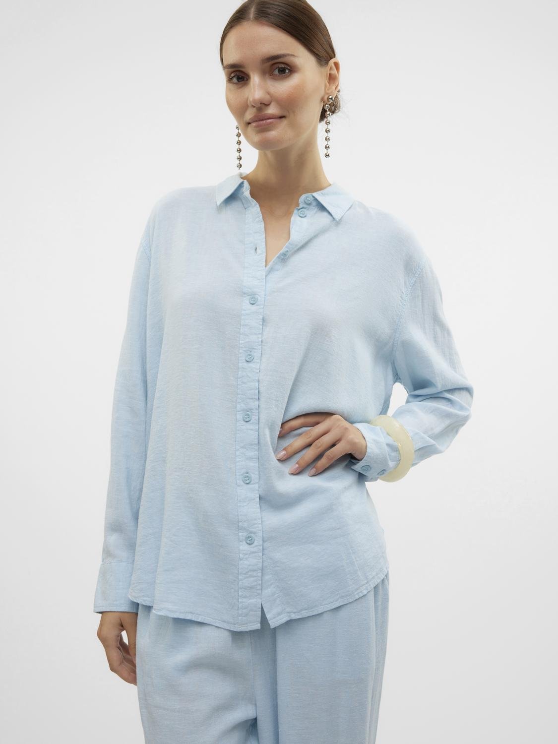 VMLINN Shirt - Airy Blue - VERO MODA & VILA Bergvik